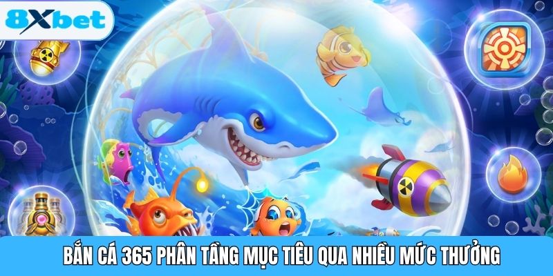 Bắn cá hải vương phân tầng mục tiêu qua nhiều mức thưởng