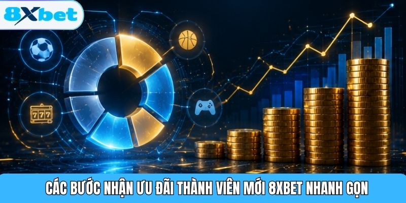 Các bước nhận ưu đãi thành viên mới 8XBET nhanh gọn