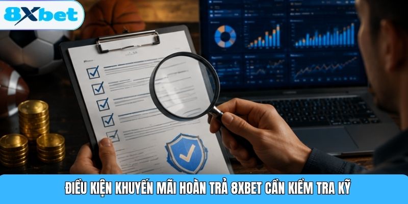 Điều kiện khuyến mãi hoàn trả 8XBET cần kiểm tra kỹ