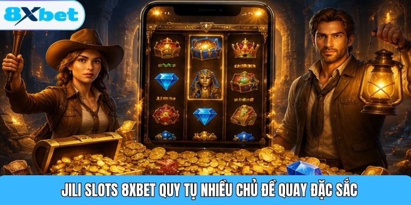 JILI Slots 8XBET quy tụ nhiều chủ đề quay đặc sắc