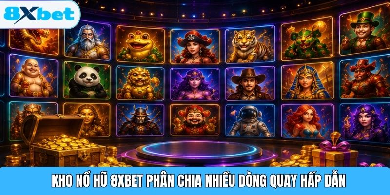 Kho nổ hũ 8XBET phân chia nhiều dòng quay hấp dẫn