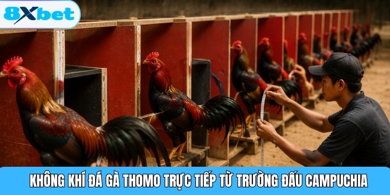 Không khí đá gà Thomo trực tiếp từ trường đấu Campuchia