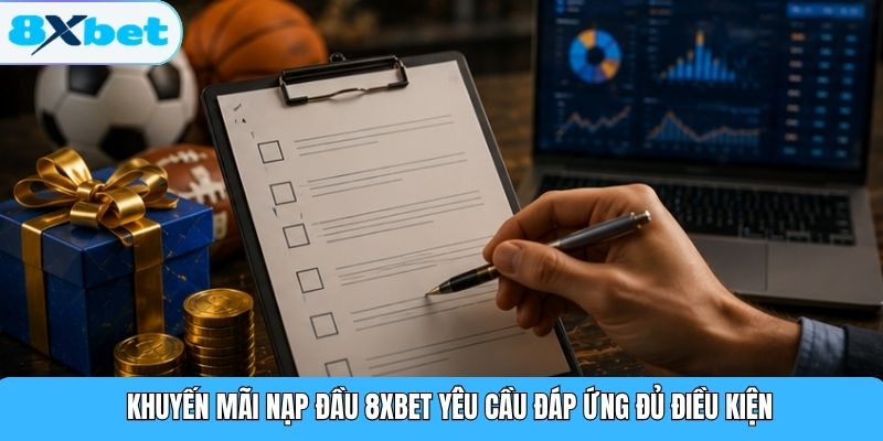 Khuyến mãi nạp đầu 8XBET yêu cầu đáp ứng đủ điều kiện